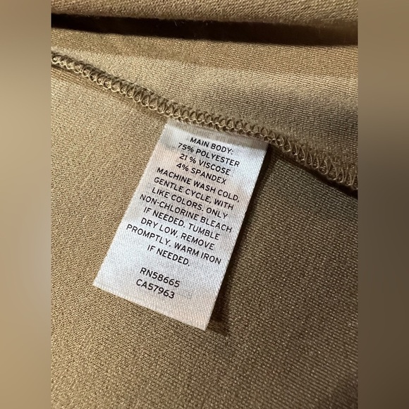 OPEN EDIT Khaki tank scoop neck bodycon midi dress size XS.‎ - Picture 16 of 16